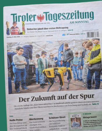 Kids Innovation Day Tiroler Tageszeitung am Sonntag Kids Innovation Day Tiroler Tageszeitung am Sonntag