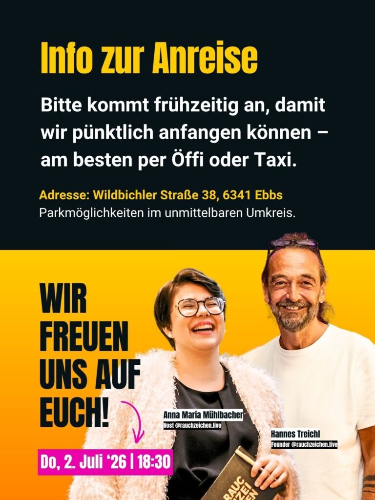Anna Maria Muehlbacher und Hannes Treichl - Hosts Rauchzeichen Live Show Kufstein 2026