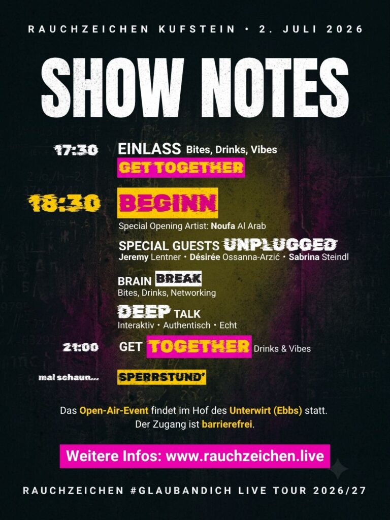 Show Notes Rauchzeichen Open Air Event Kufstein 2026